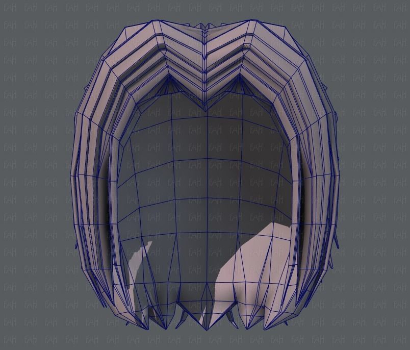 3D Hair style for boy V55 Low-poly 3D model_40