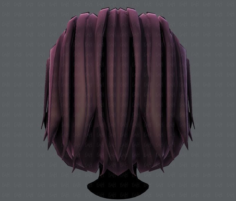 3D Hair style for boy V55 Low-poly 3D model_21