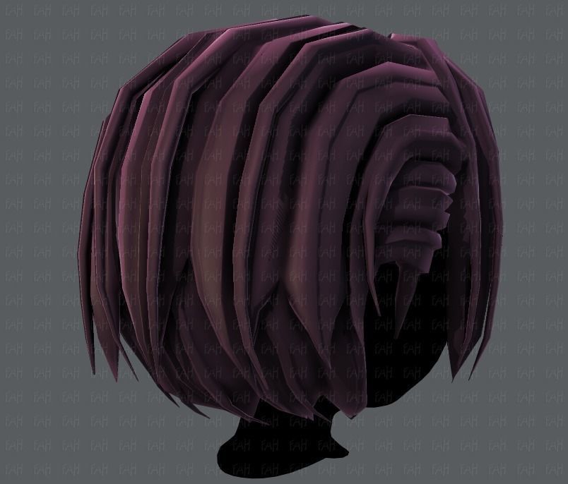 3D Hair style for boy V55 Low-poly 3D model_20