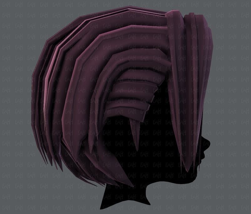 3D Hair style for boy V55 Low-poly 3D model_19