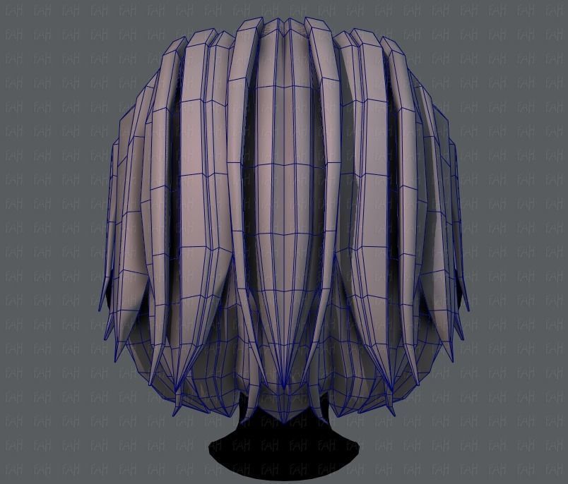 3D Hair style for boy V55 Low-poly 3D model_29