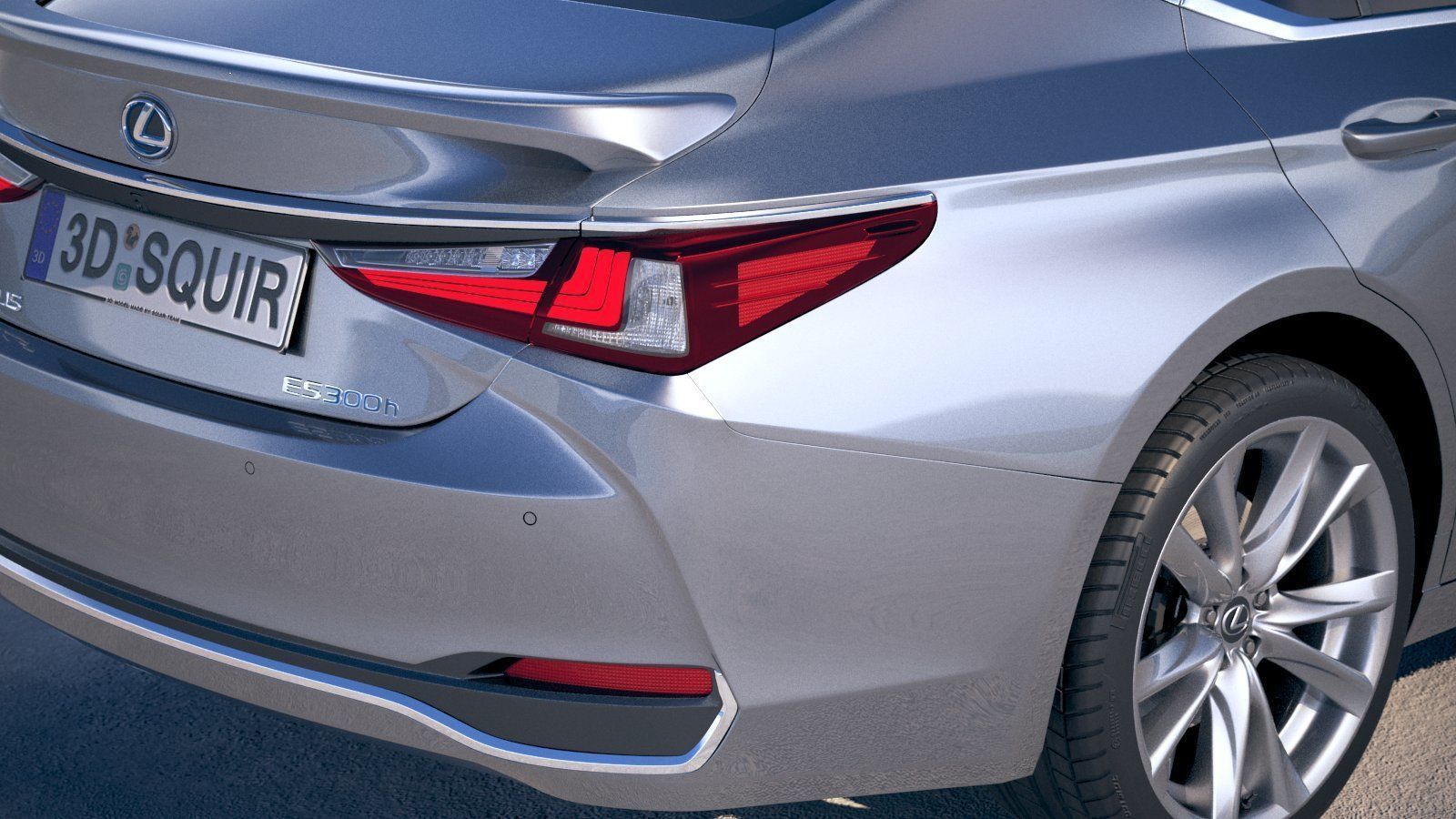 Lexus ES 2019 3D model_3