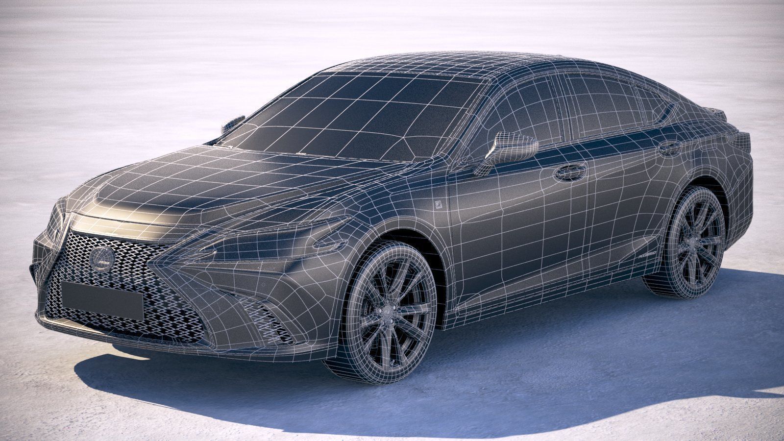 Lexus ES 2019 3D model_19