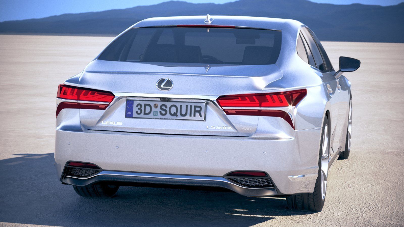 Lexus LS500h 2019  3D model_5