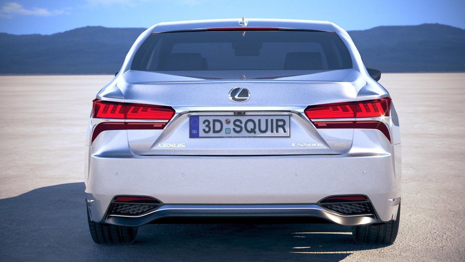 Lexus LS500h 2019  3D model_10