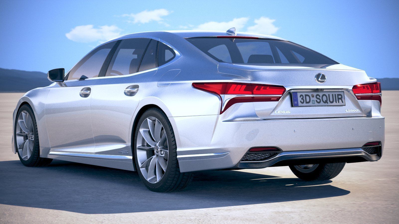 Lexus LS500h 2019  3D model_13