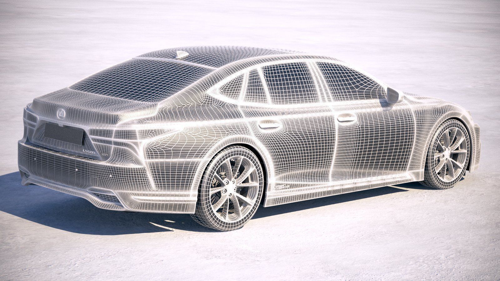 Lexus LS500h 2019  3D model_18