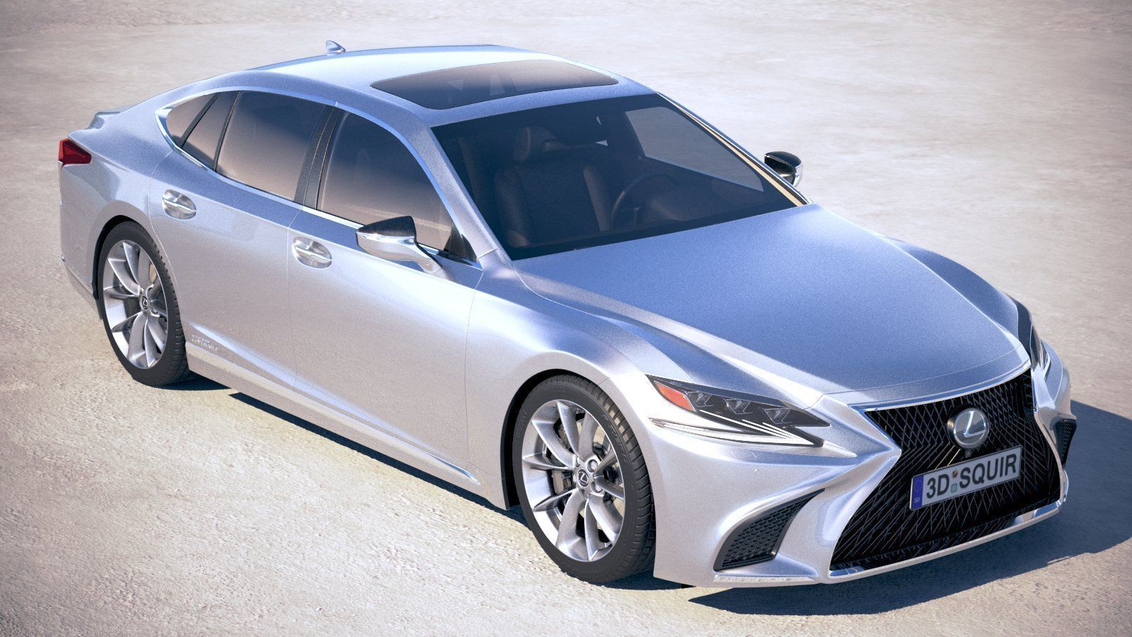 Lexus LS500h 2019  3D model_11
