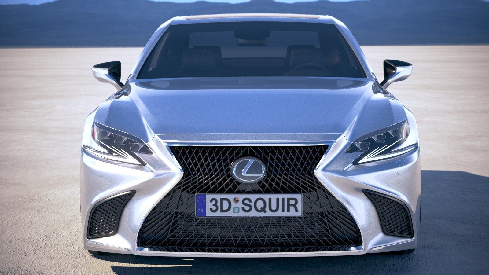 Lexus LS500h 2019  3D model_9