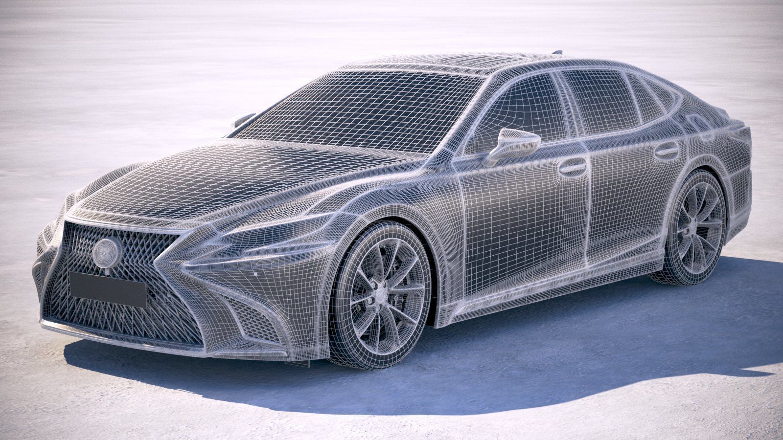 Lexus LS500h 2019  3D model_17