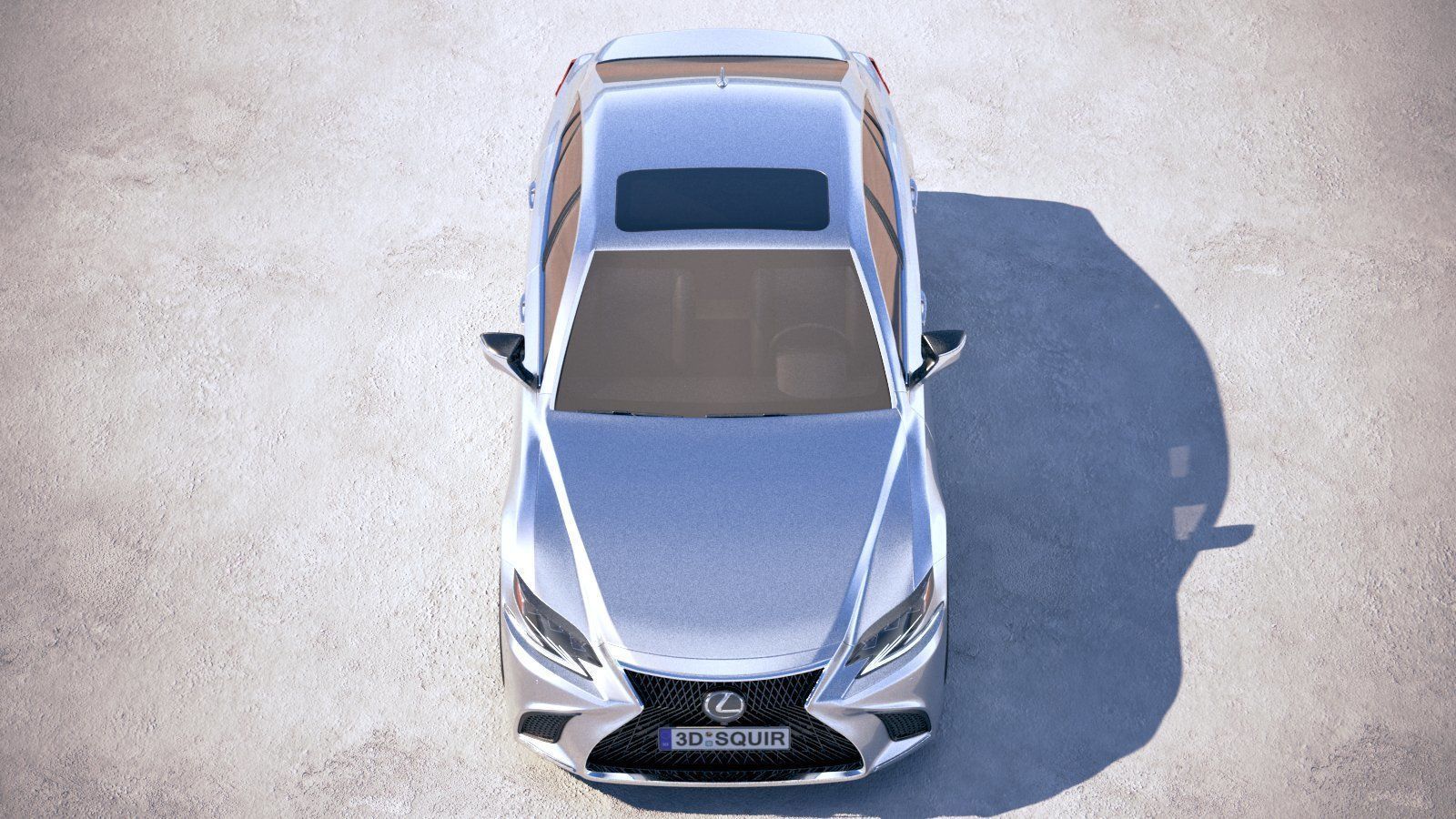 Lexus LS500h 2019  3D model_8