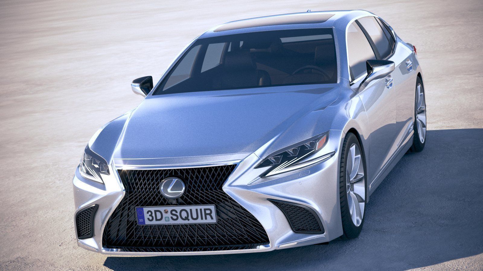 Lexus LS500h 2019  3D model_1