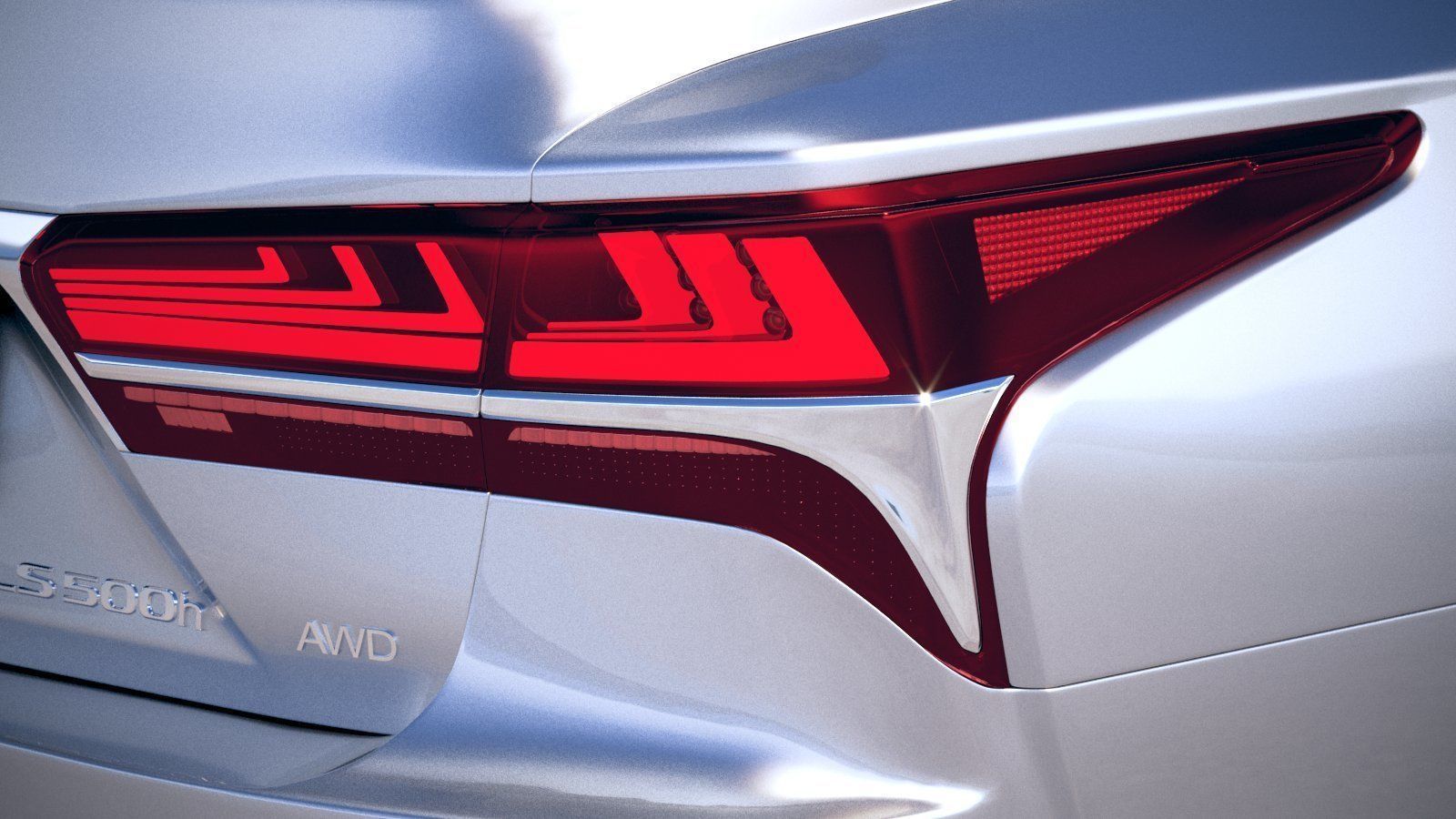 Lexus LS500h 2019  3D model_16