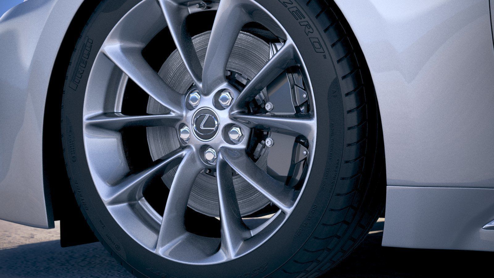 Lexus LS500h 2019  3D model_14