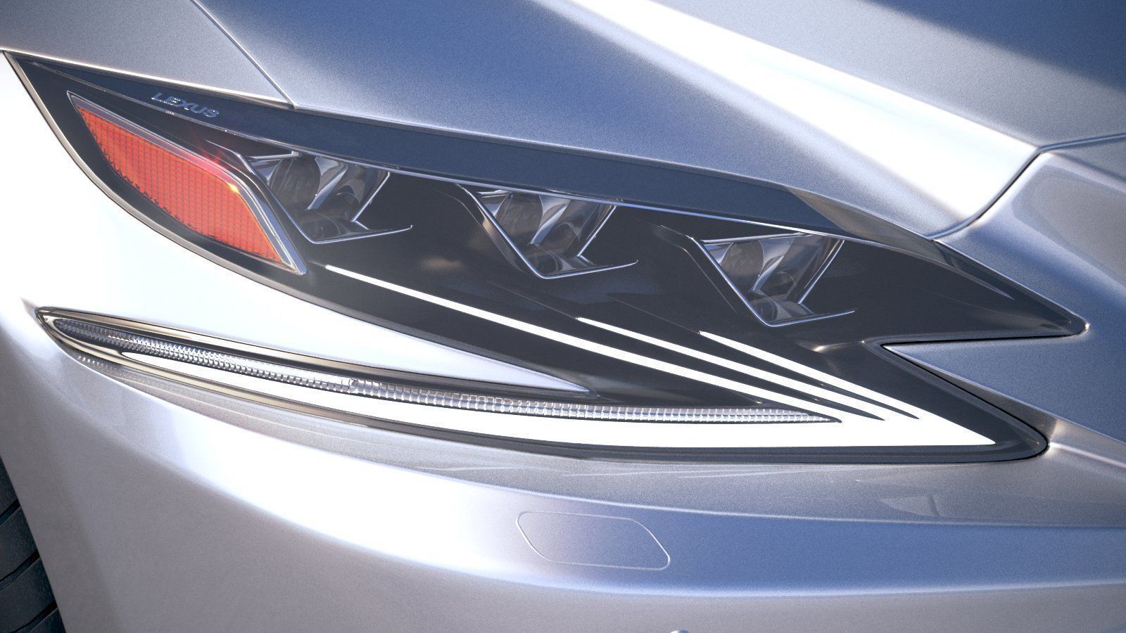 Lexus LS500h 2019  3D model_15