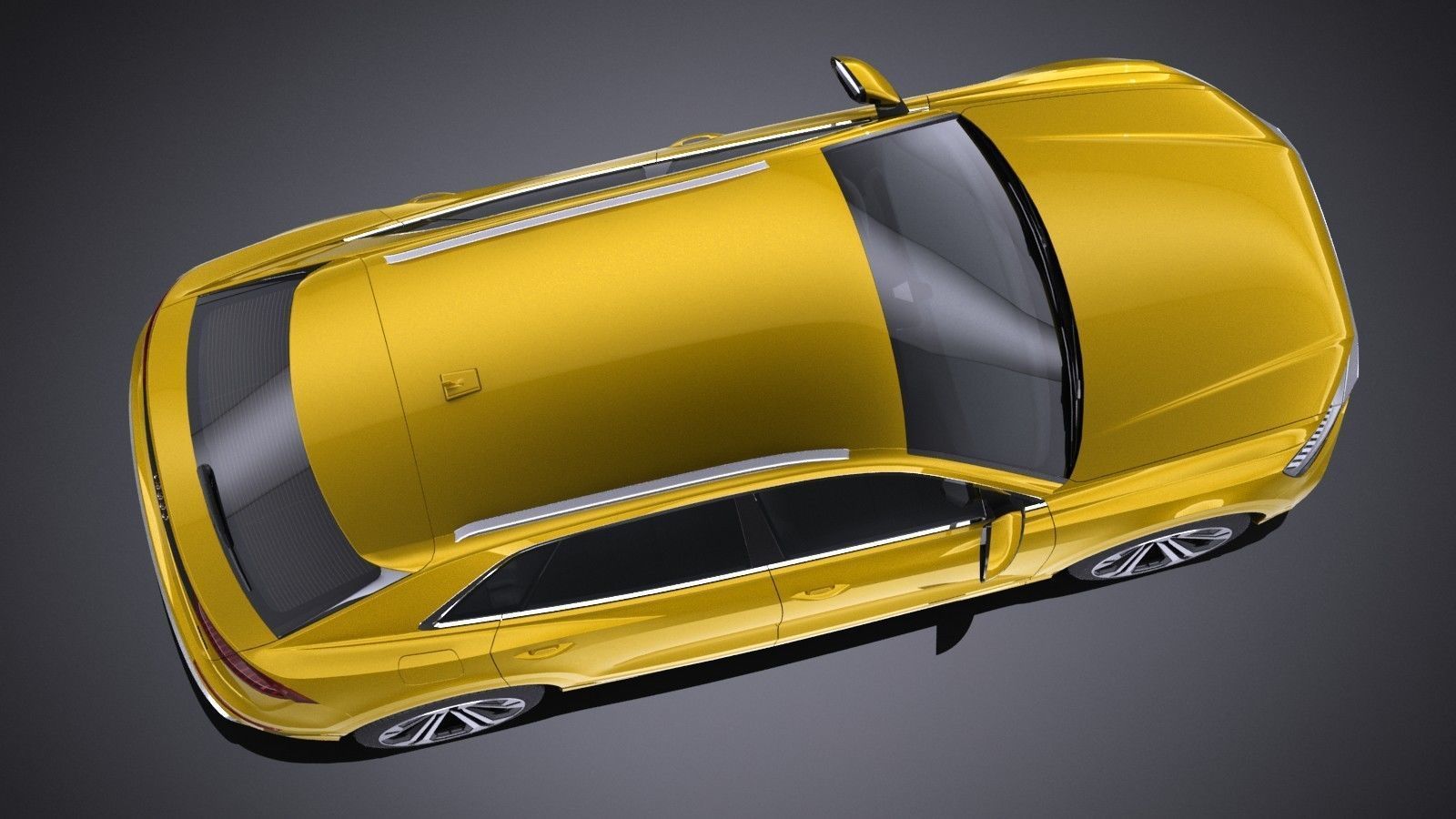 LowPoly Audi Q8 S-line 2019 Low-poly 3D model_7