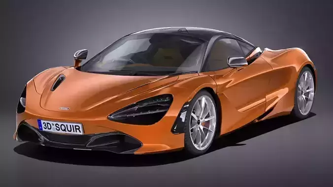 LowPoly McLaren 720S 2018 Low-poly 3D model