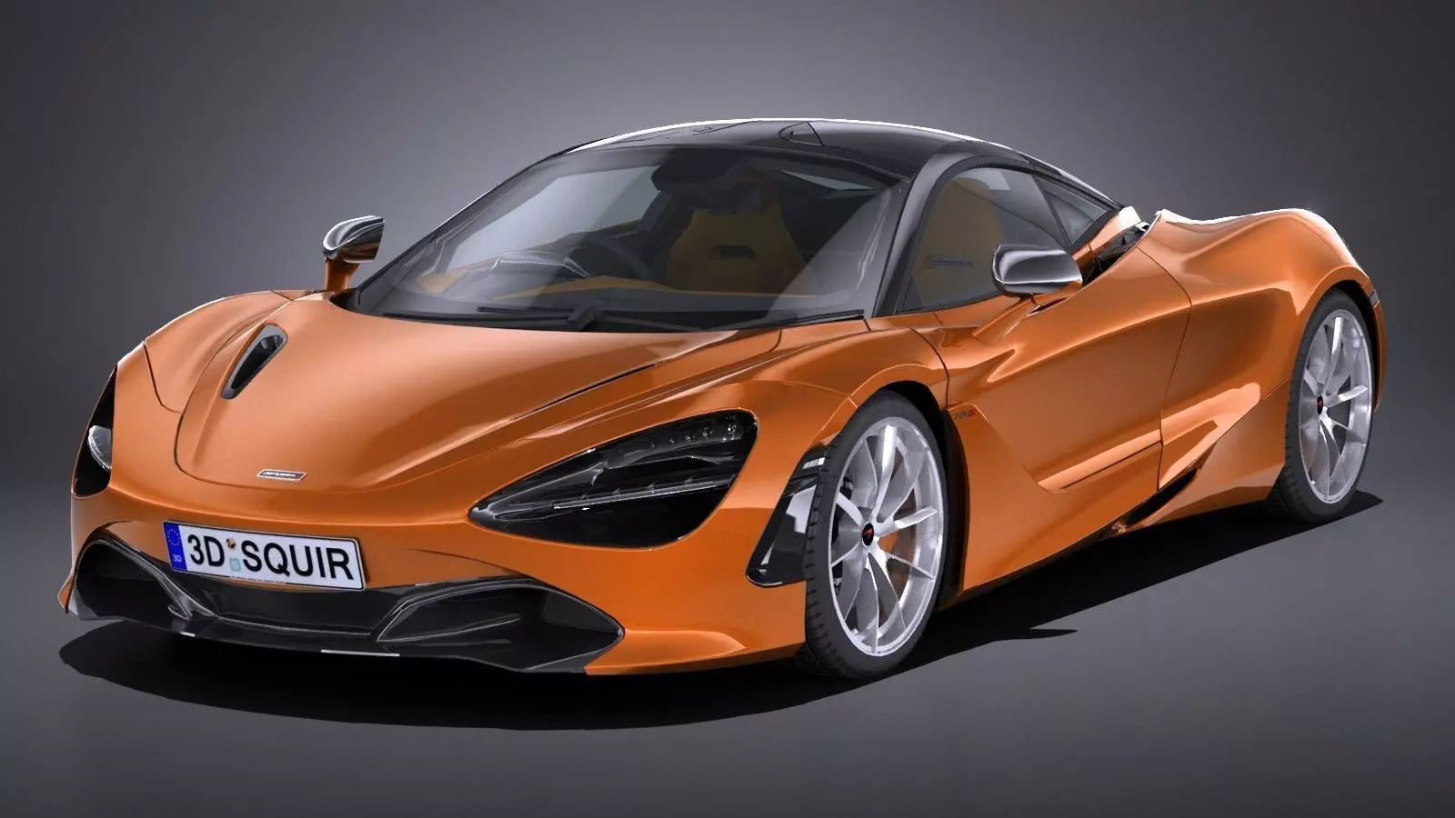 LowPoly McLaren 720S 2018 Low-poly 3D model