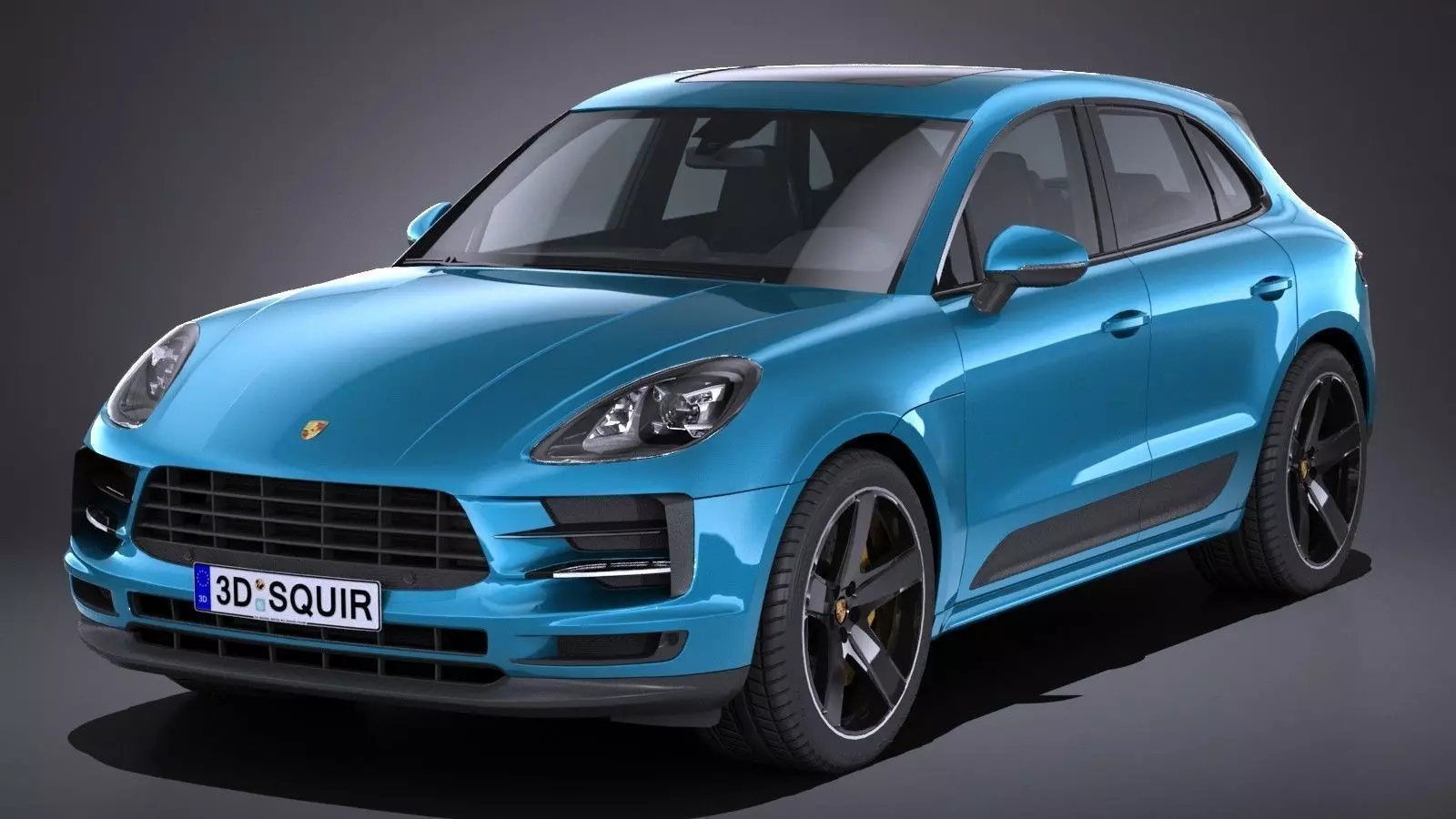 LowPoly Porsche Macan 2019 Low-poly 3D model_0