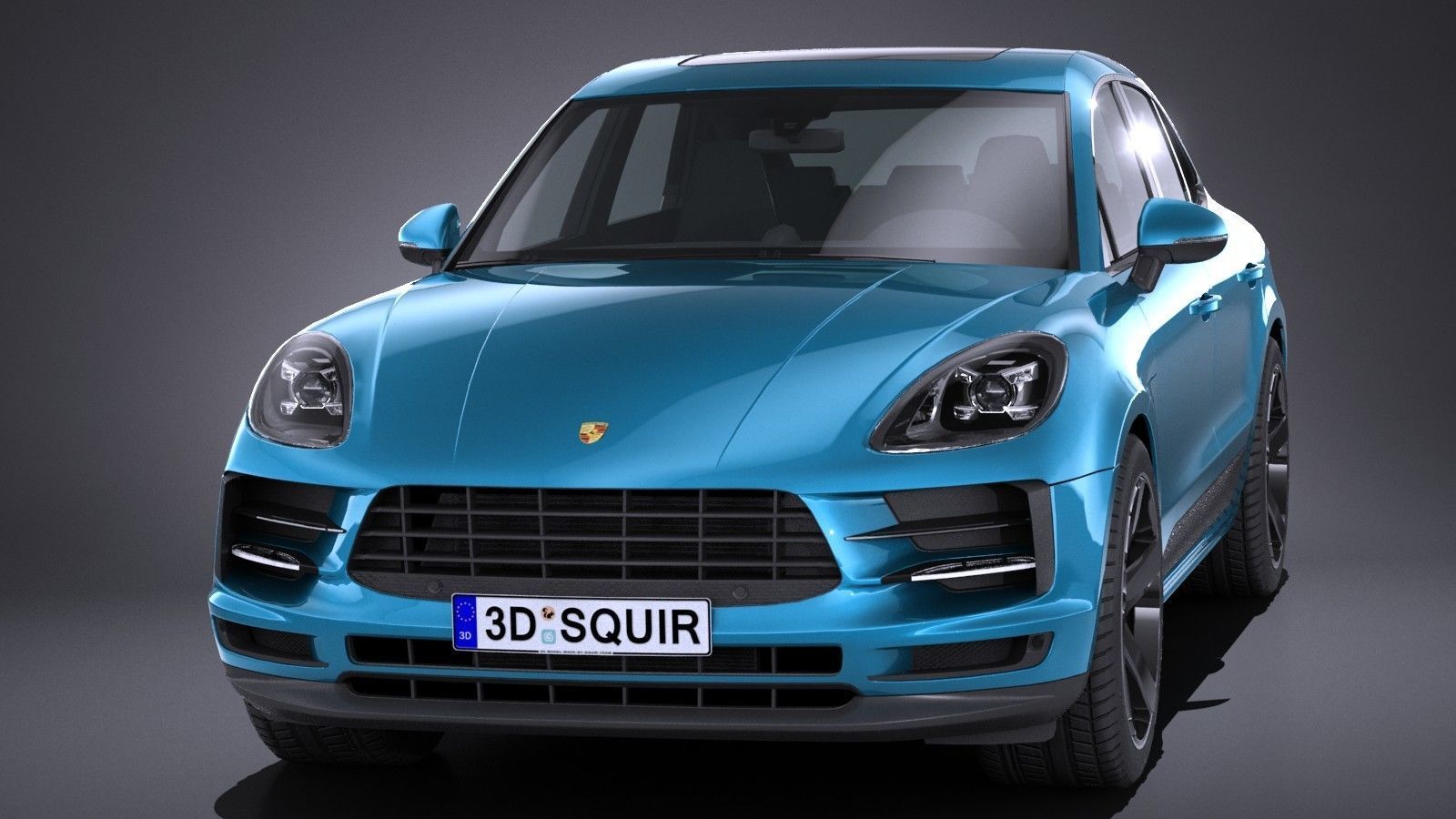 LowPoly Porsche Macan 2019 Low-poly 3D model_1