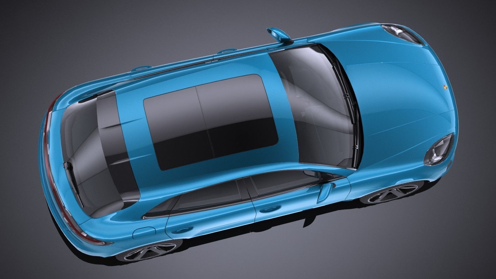 LowPoly Porsche Macan 2019 Low-poly 3D model_7