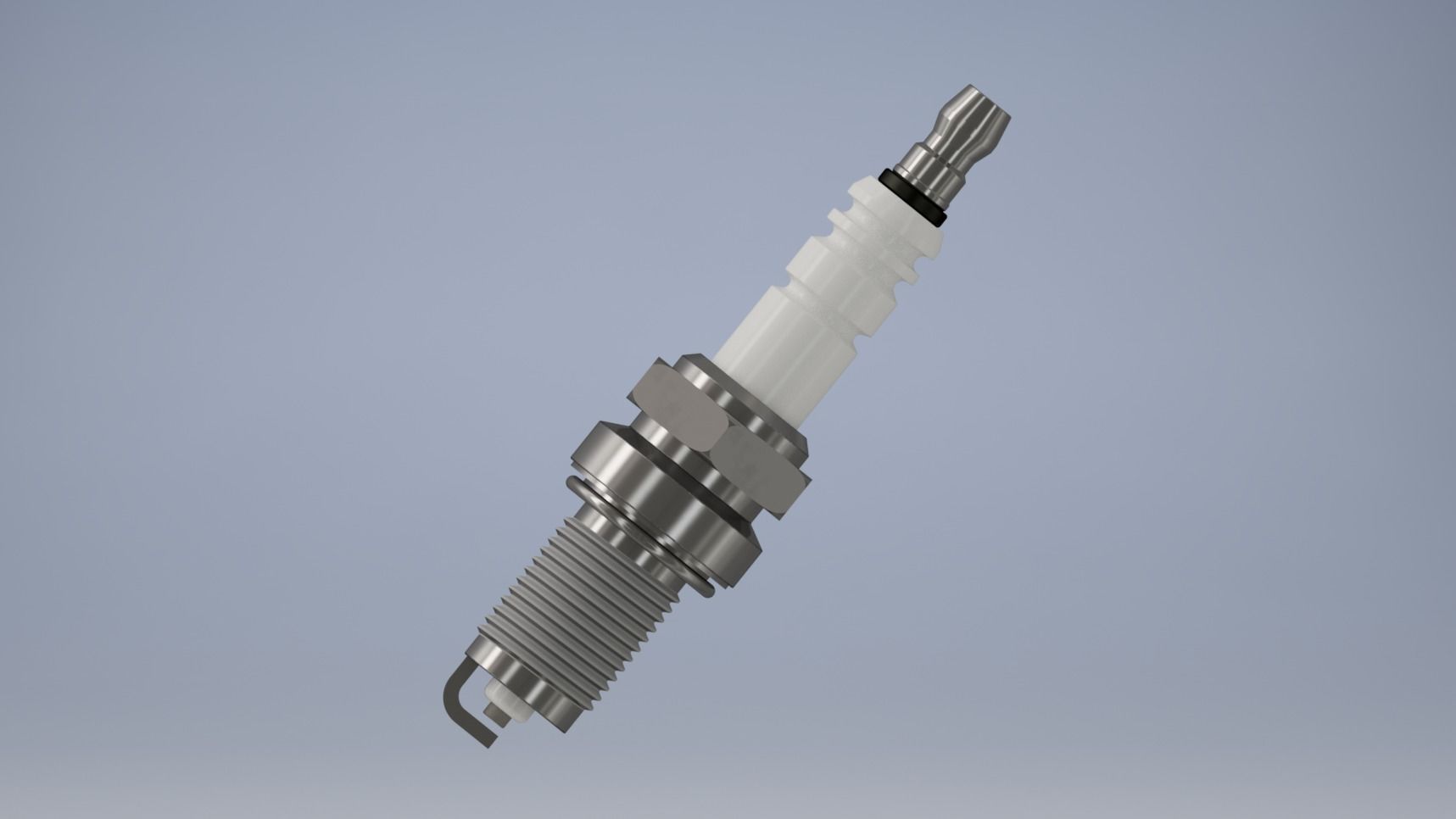 Spark plug 3D model_1