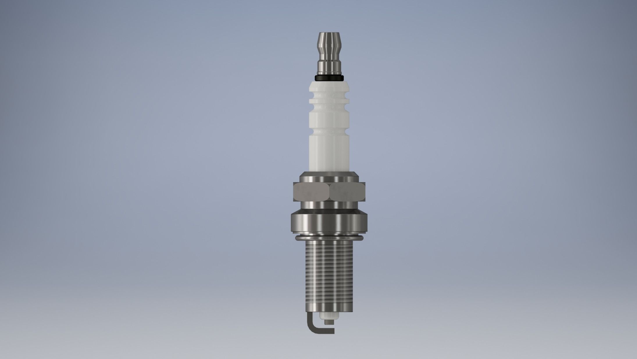 Spark plug 3D model_4