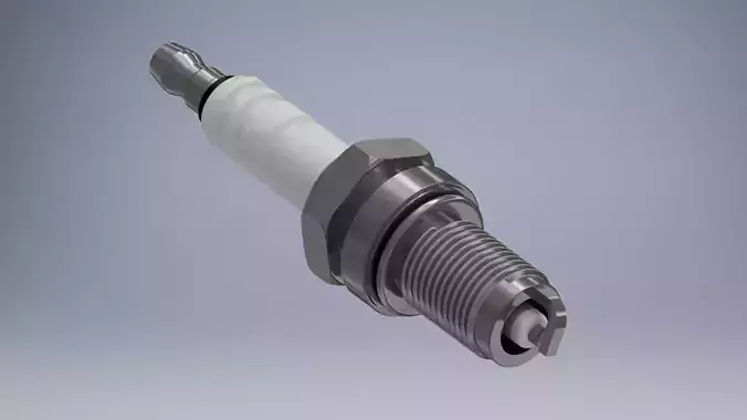 Spark plug 3D model