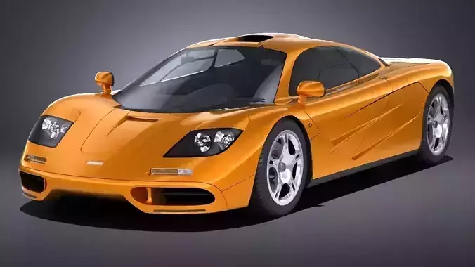 LowPoly Mclaren F1 1994 Low-poly 3D model