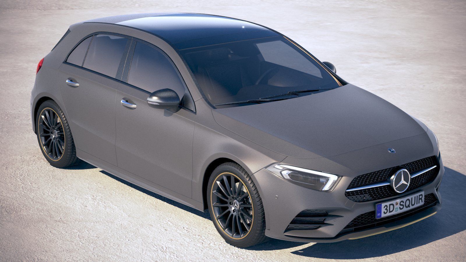 Mercedes A-Class AMG 2019 3D model_11