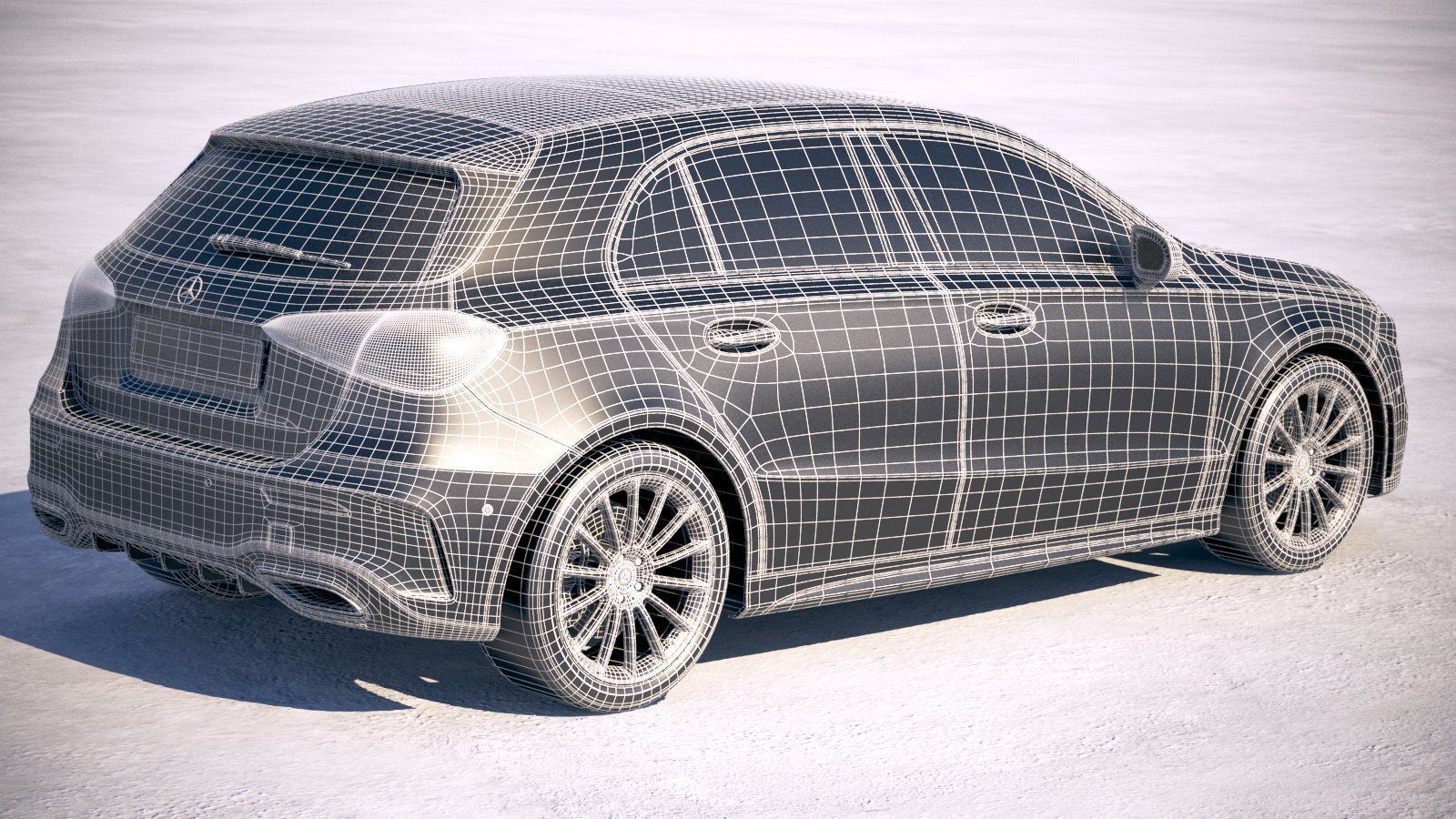 Mercedes A-Class AMG 2019 3D model_20