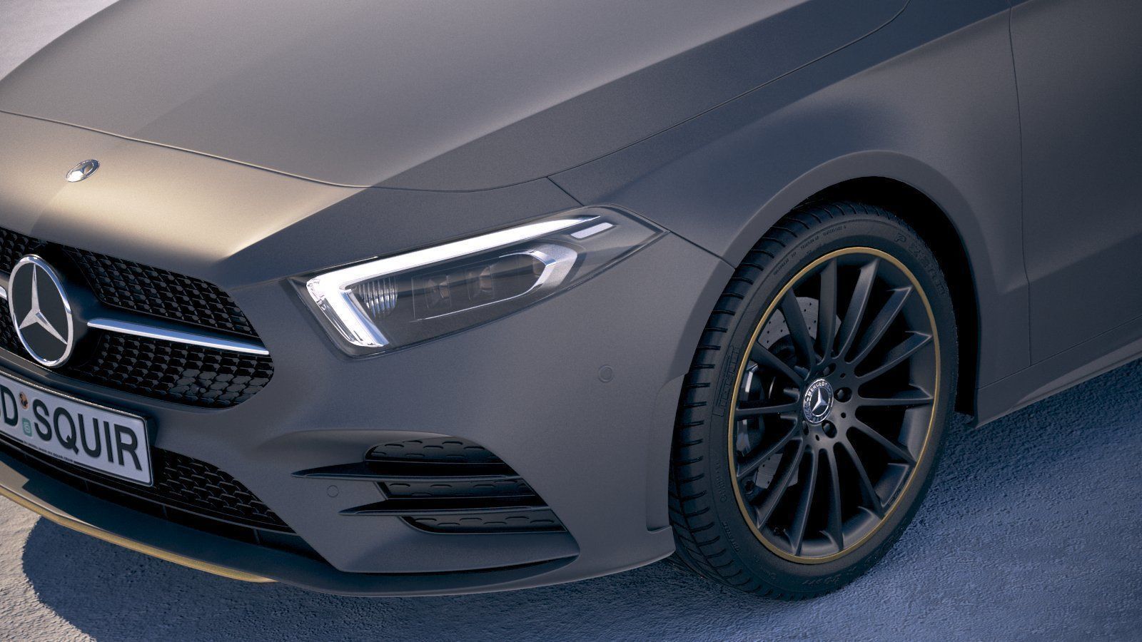 Mercedes A-Class AMG 2019 3D model_2
