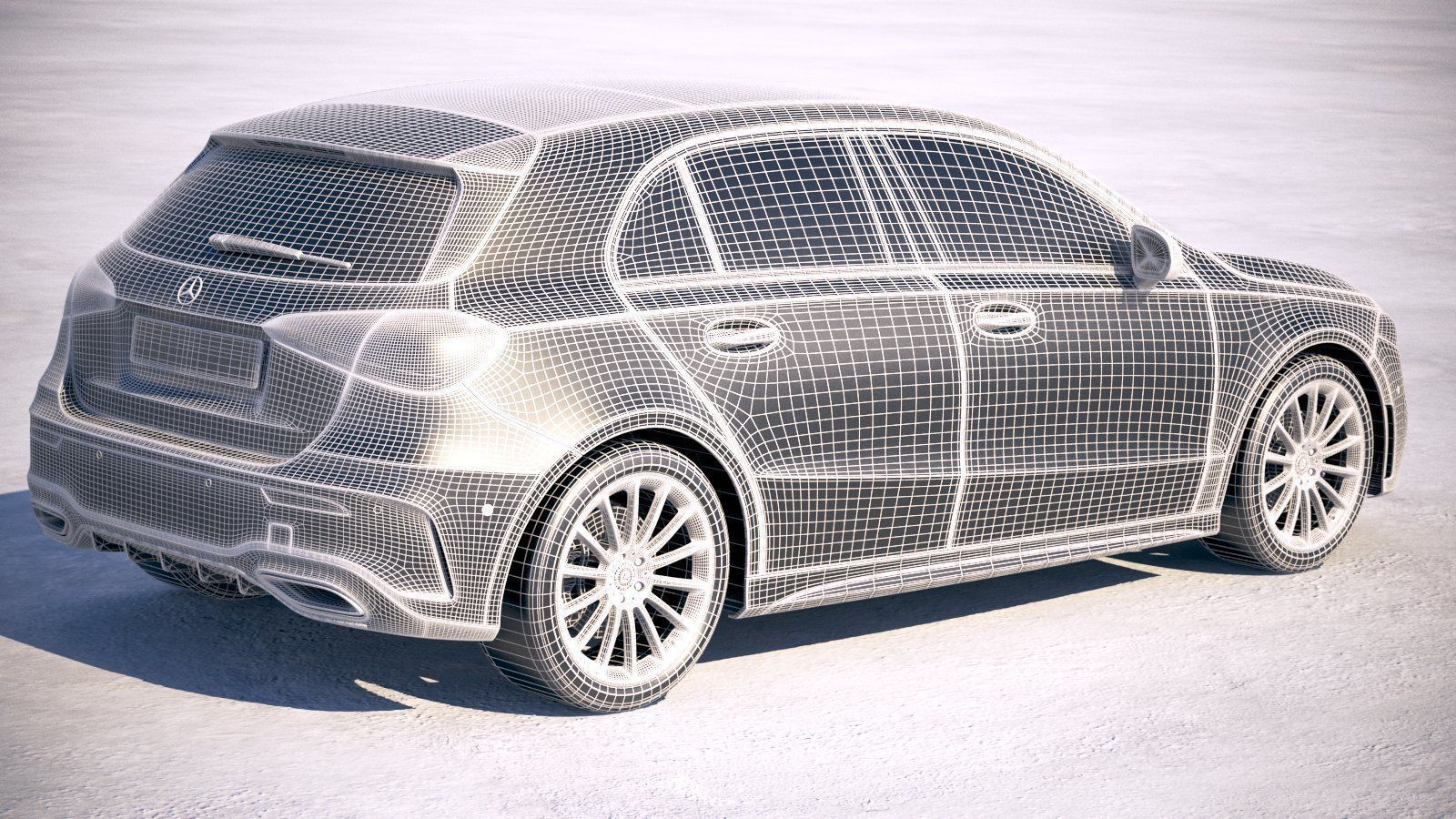 Mercedes A-Class AMG 2019 3D model_18