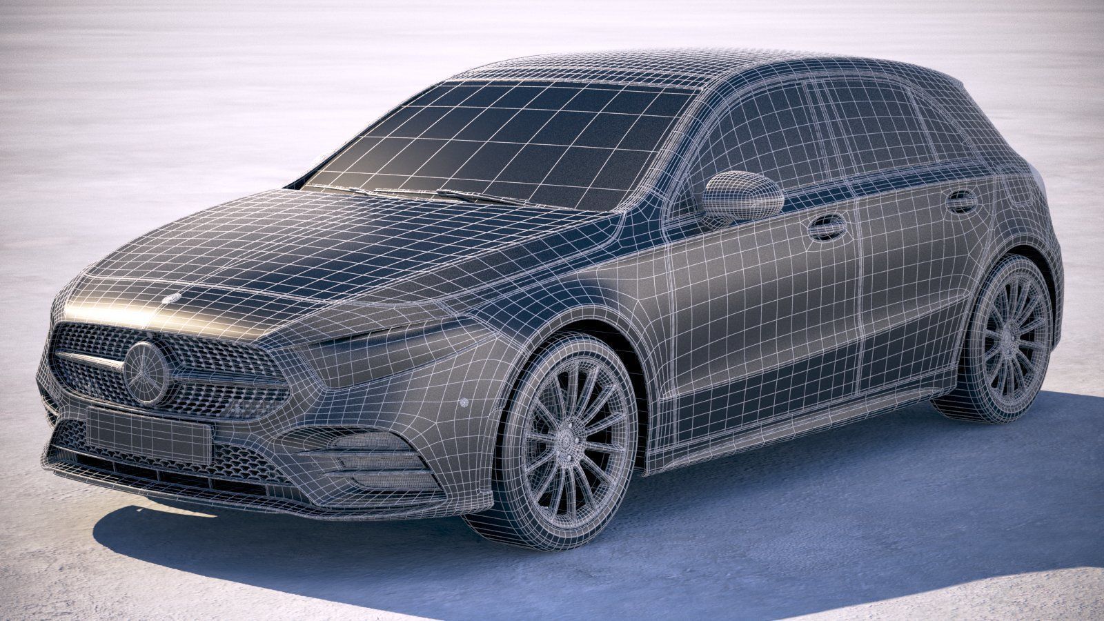 Mercedes A-Class AMG 2019 3D model_19