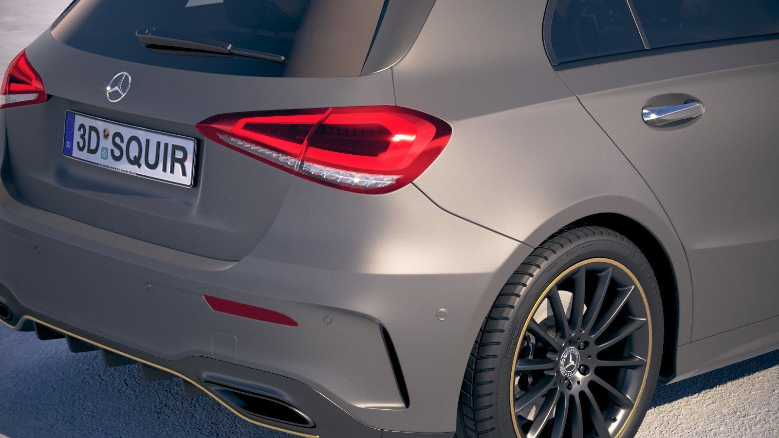 Mercedes A-Class AMG 2019 3D model_3