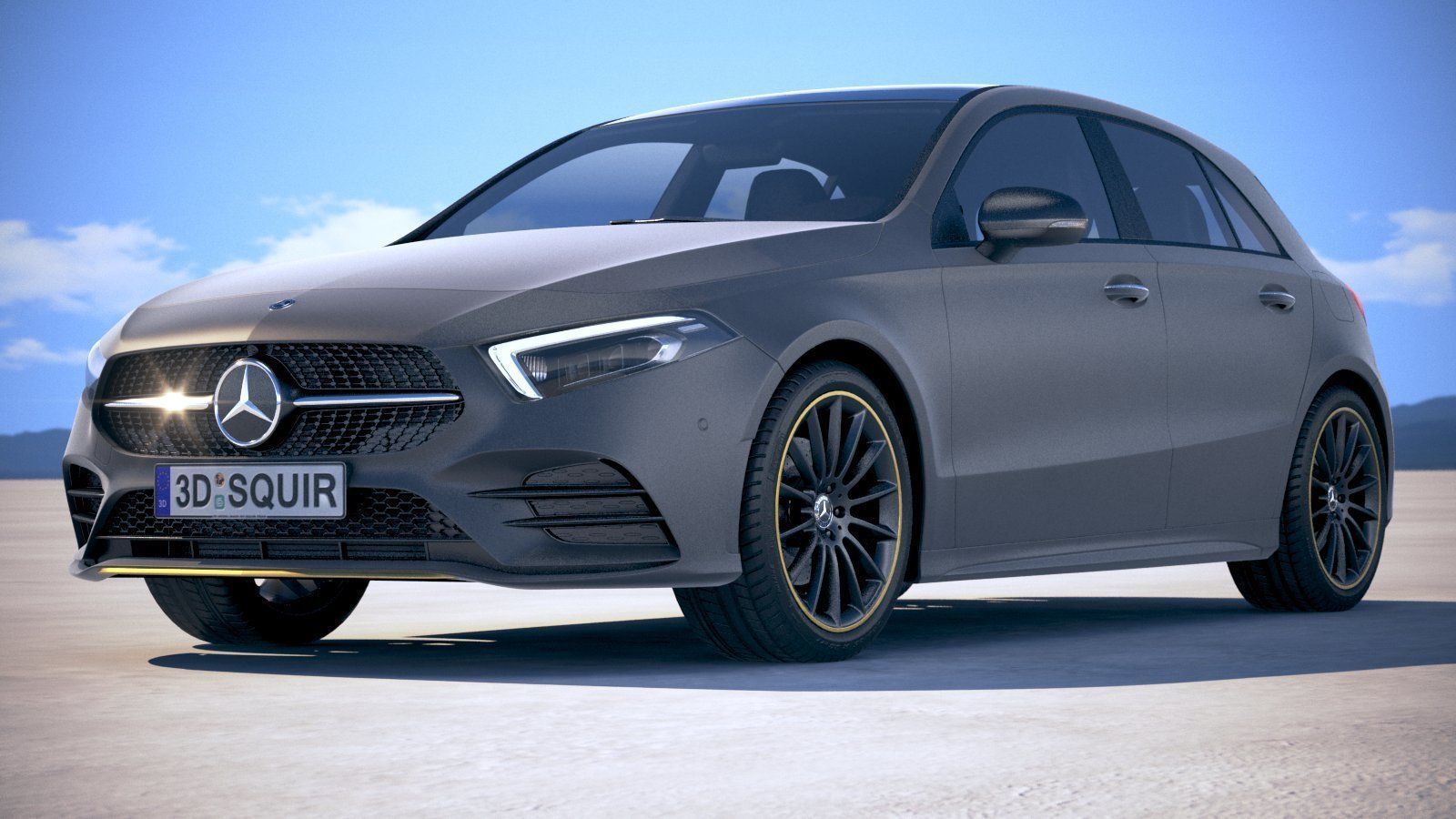 Mercedes A-Class AMG 2019 3D model_12