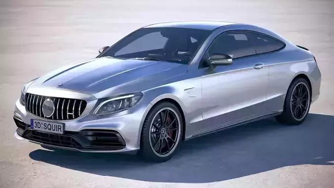 Mercedes C63 S AMG Coupe 2019 3D model