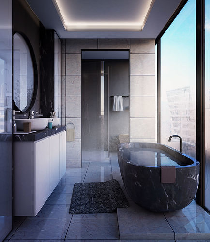 Modern Bathroom 3D model