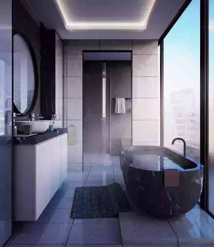 Modern Bathroom 3D model
