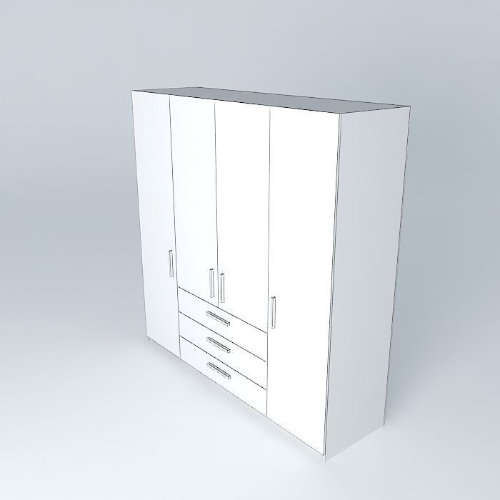 Accenta Cabinet BS 4D 3  Free 3D model_4