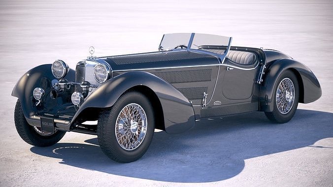 Mercedes-Benz SS Roadster 1930 Erdmann Rossi 3D model