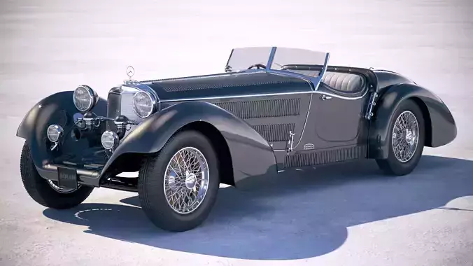 Mercedes-Benz SS Roadster 1930 Erdmann Rossi 3D model