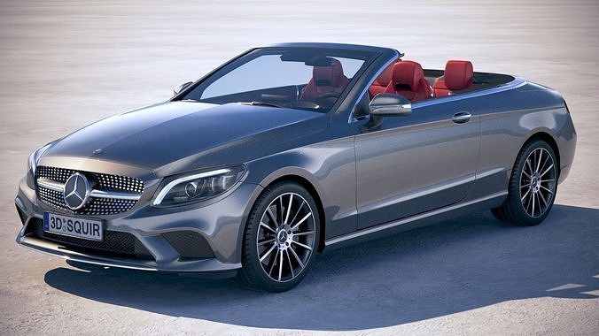 Mercedes C-class AMG Cabrio 2019 3D model