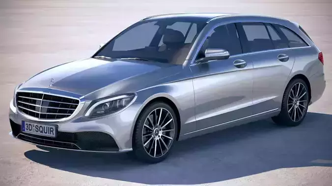 Mercedes C-class Estate 2019 3D model