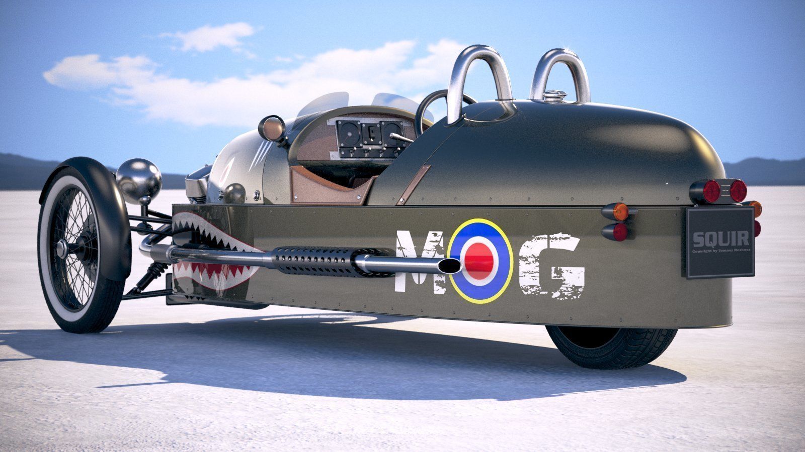 Morgan 3 Wheeler 2011-2020 3D model_13