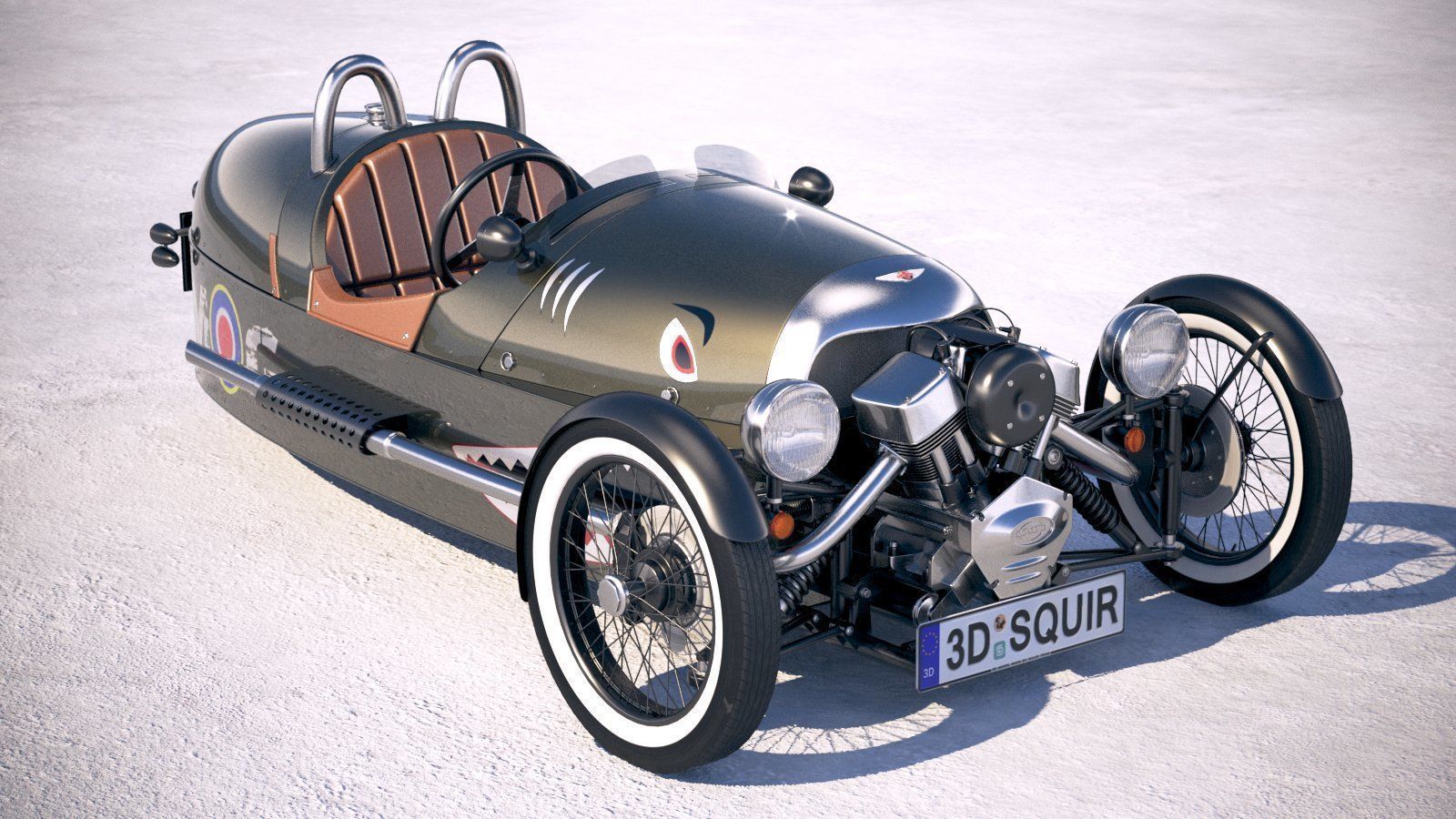 Morgan 3 Wheeler 2011-2020 3D model_11