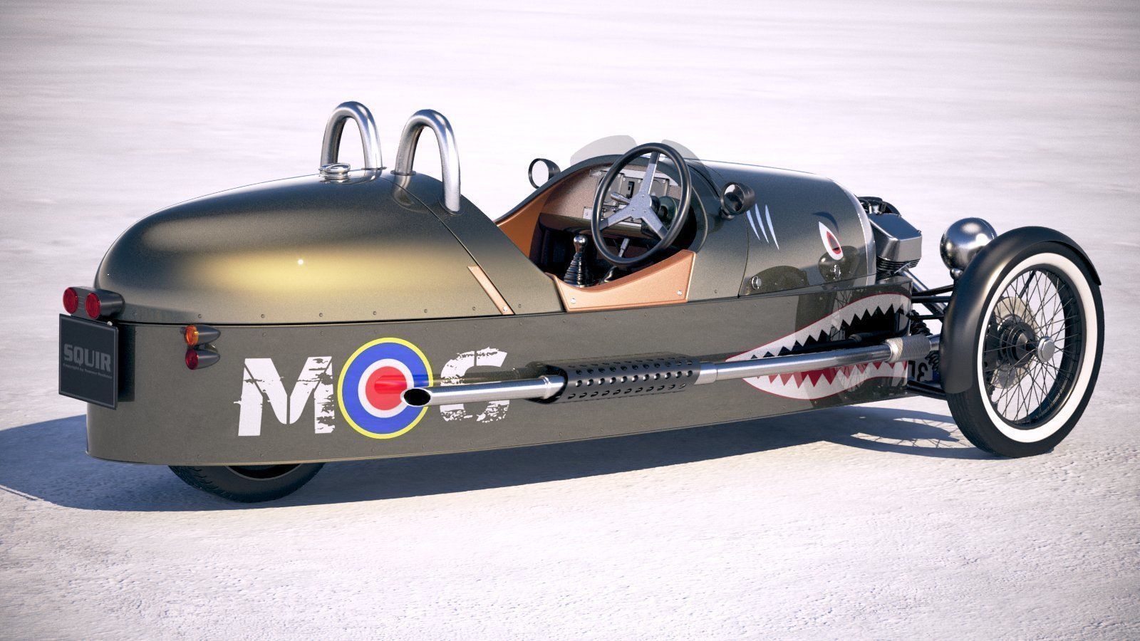 Morgan 3 Wheeler 2011-2020 3D model_4