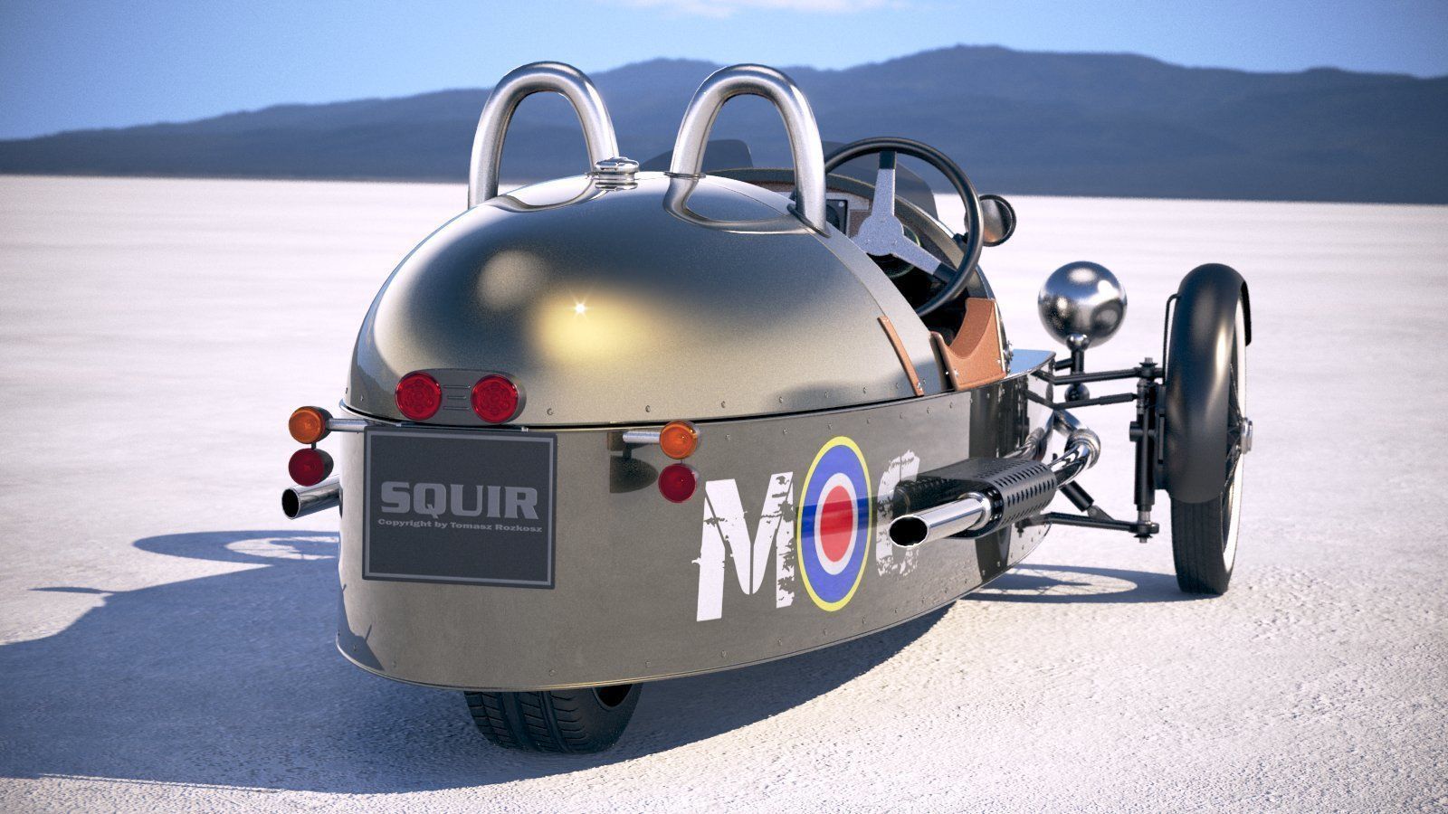 Morgan 3 Wheeler 2011-2020 3D model_5