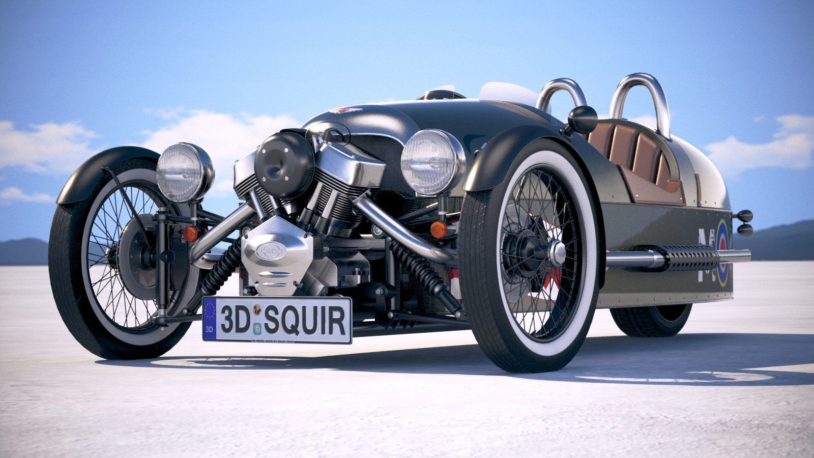 Morgan 3 Wheeler 2011-2020 3D model_12