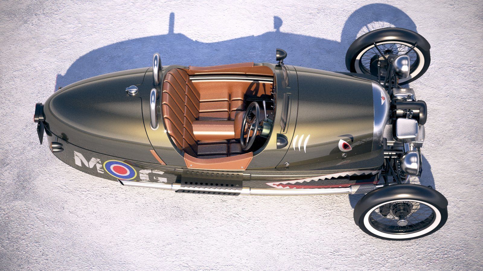 Morgan 3 Wheeler 2011-2020 3D model_7